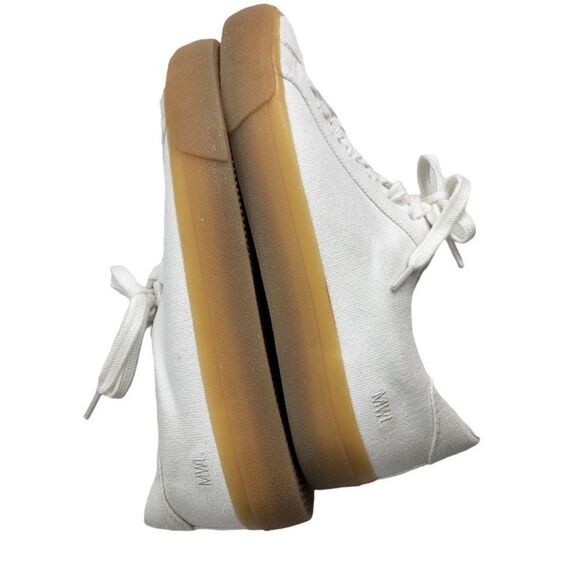 Madewell Sidewalk Lowtop White Canvas sneakers size 6.5 - Picture 6 of 7